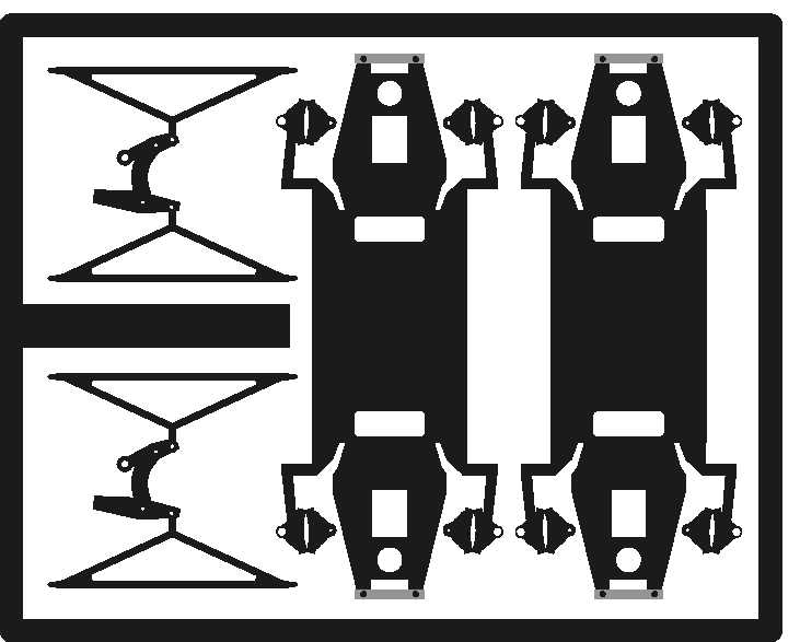 1 paire de supports d'essieux standard : 2401