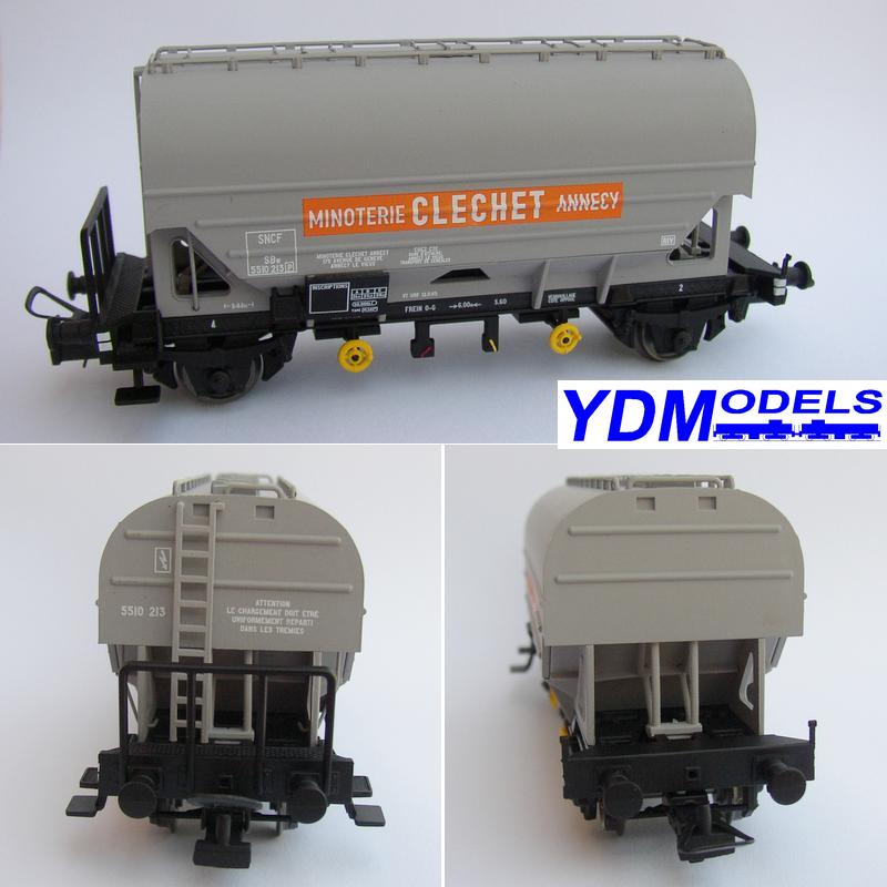 4607 : C�r�alier � essieux faces planes "CLECHET"
