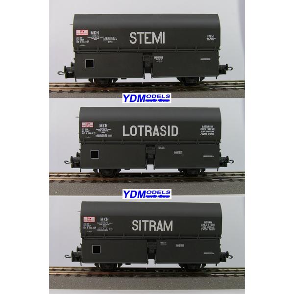 4791 Set de 3 tr�mies � coke de la SNCF Type MH Ep IV