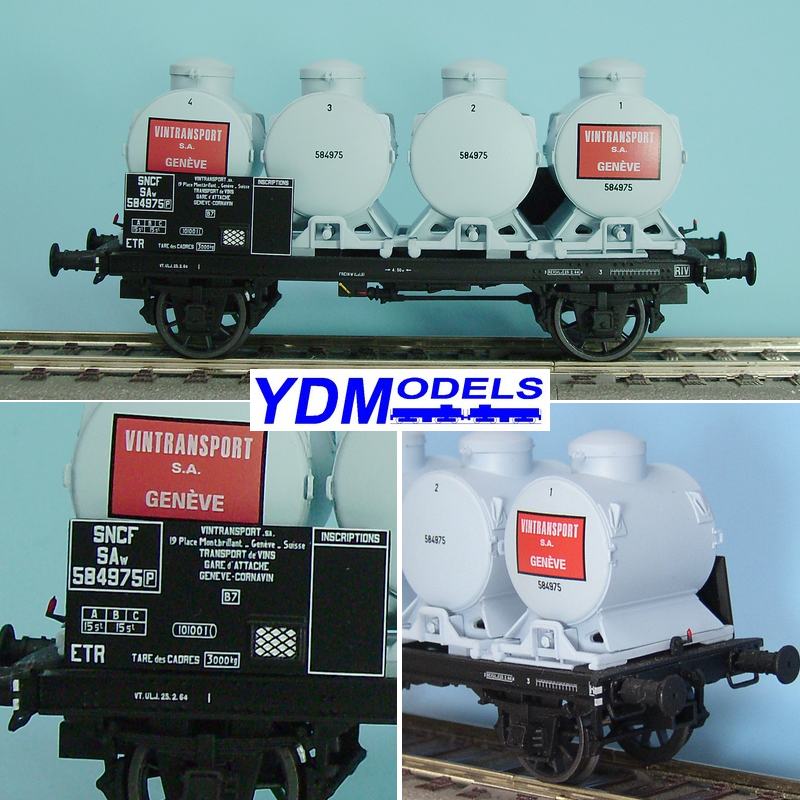 WB-094 � Wagon Porte-Container Citerne Ep.III