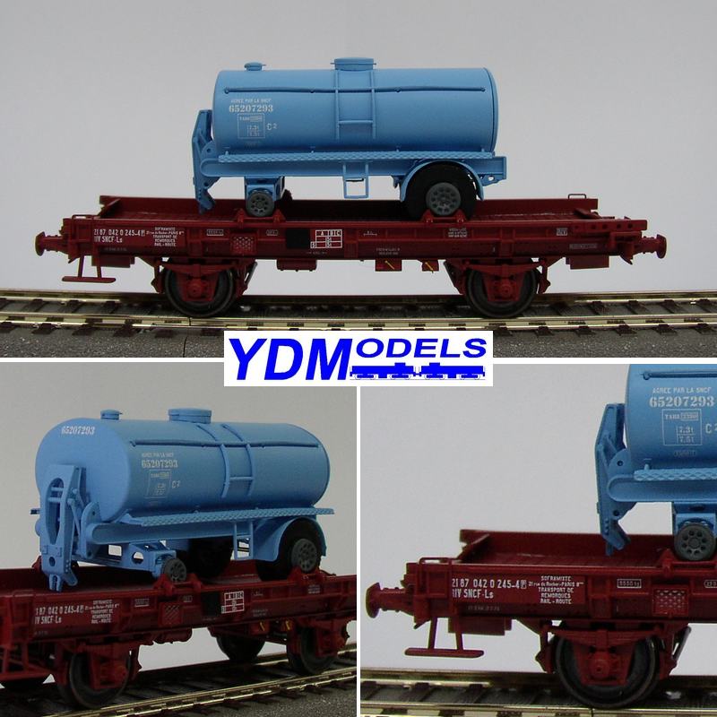 WB-154 � Wagon UFR Mono-Porteur Ep.IV - Citerne bleue