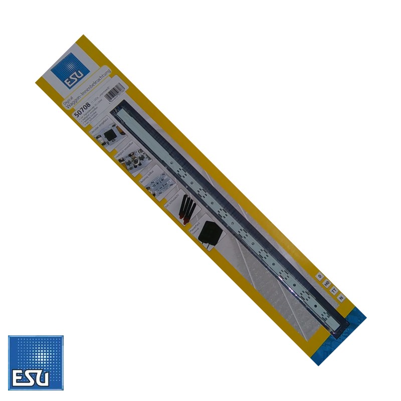 ESU : 50708 : Barrette clairage voiture leds avec dcodeur