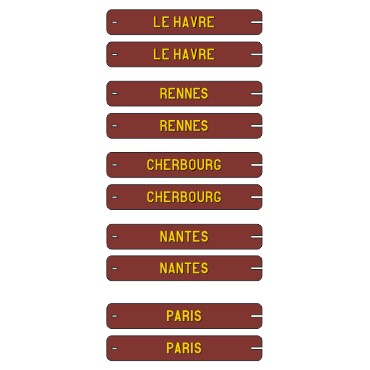 XB-025 : Plaques OUEST Bordeaux dlav  PTT
